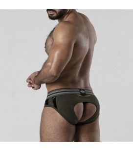 CUECA BACKROOM BOTTOMLESS LOCKER GEAR CAQUI