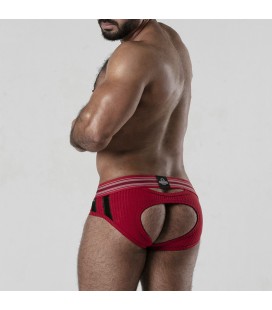 CALZONCILLO BACKROOM BOTTOMLESS LOCKER GEAR ROJO