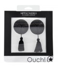 CUBRE PEZONES OUCH! ROUND NIPPLE TASSELS NEGROS
