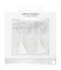 TAPA MAMILOS OUCH! ROUND NIPPLE TASSELS BRANCOS