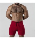 LOCKER GEAR SIDE STRIPE SHORT RED