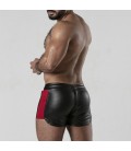 LOCKER GEAR 2 WAY ZIPPER CONTRAST SHORT RED