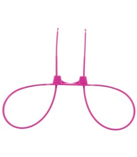 DISPOSABLE OUCH! ZIP TIE CUFFS PINK