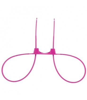 ESPOSAS DESECHABLES DE PLÁSTICO OUCH! ZIP TIE CUFFS ROSA