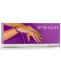 DISPOSABLE OUCH! ZIP TIE CUFFS PURPLE