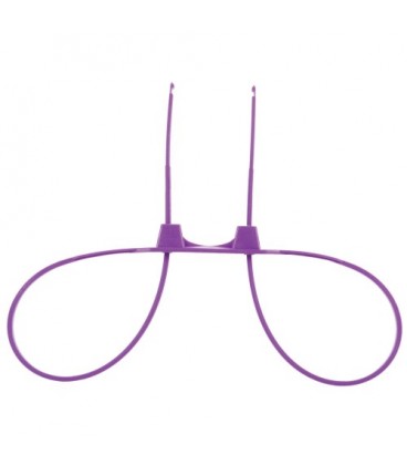 DISPOSABLE OUCH! ZIP TIE CUFFS PURPLE