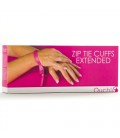 DISPOSABLE OUCH! ZIP TIE CUFFS EXTENDED PINK