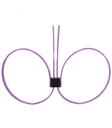 DISPOSABLE OUCH! ZIP TIE CUFFS EXTENDED PURPLE