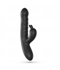 LAPIN VIBRADOR RECARREGÁVEL RABBIT COM IMPULSO PRETO CRUSHIOUS