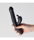 LAPIN VIBRADOR CONEJO RECARGABLE CON EMPUJE NEGRO CRUSHIOUS