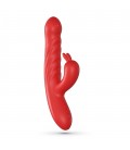 LAPIN VIBRADOR RECARREGÁVEL RABBIT COM IMPULSO VERMELHO CRUSHIOUS