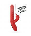 LAPIN VIBRADOR CONEJO RECARGABLE CON EMPUJE ROJO CRUSHIOUS