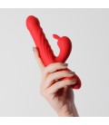 LAPIN VIBRADOR CONEJO RECARGABLE CON EMPUJE ROJO CRUSHIOUS