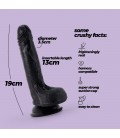 CRUSHIOUS INVIKTUS 7 LIQUID SILICONE DILDO BLACK