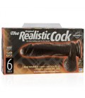 PENE REALÍSTICO THE REALISTIC COCK 6" NEGRO