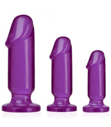 KIT CON PLUGS ANALES ANAL STARTER KIT MORADO