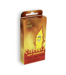 HOT MOMENTS CONDOMS 12 UNITS