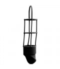 RIBBED COCKCAGE PENIS SLEEVE BLACK