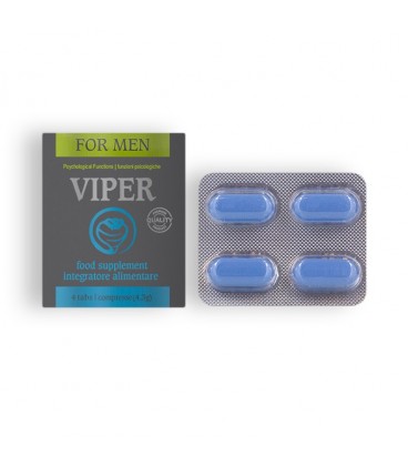 CÁPSULAS ESTIMULANTES VIPER PARA HOMEM 4 CAPS