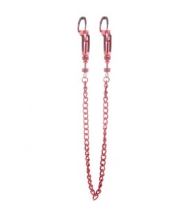 PINZAS PARA PEZONES OUCH! HELIX NIPPLE CLAMPS ROJAS