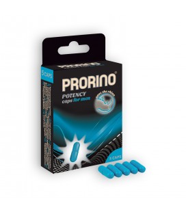 CÁPSULAS ESTIMULANTES PRORINO POTENCY CAPS PARA HOMBRES 5 CÁPSULAS