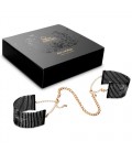 DÉSIR MÉTALLIQUE METALLIC MESH HANDCUFFS BIJOUX INDISCRETS BLACK