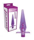 PLUG ANAL CON VIBRACIÓN PLUG VIBRO JAMMY JELLY ANAL MORADO