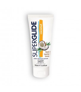 HOT™ SUPERGLIDE EDIBLE LUBRICANT COCONUT 75ML