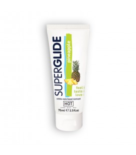HOT™ SUPERGLIDE EDIBLE LUBRICANT PINEAPPLE 75ML