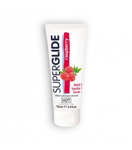 LUBRICANTE COMESTIBLE HOT™ SUPERGLIDE FRAMBUESA 75ML