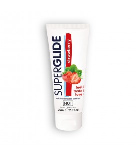 LUBRICANTE COMESTIBLE HOT™ SUPERGLIDE FRESA 75ML