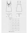 OBSESSIVE BLACKARDI CHEMISE AND THONG