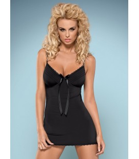 OBSESSIVE BLACKARDI CHEMISE AND THONG