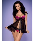 OBSESSIVE ROSEBERRY BABYDOLL AND THONG