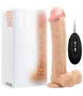 VIBRADOR REALISTA CON TESTÍCULOS REALROCK 11” BLANCO