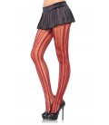 PINSTRIPE FANTASY PANTYHOSE RED