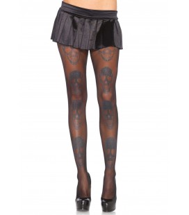 SKULL PRINT PANTYHOSE