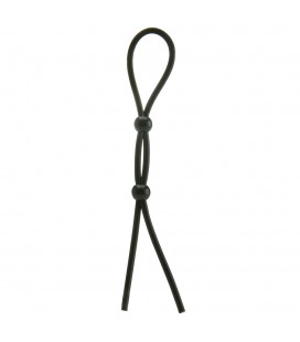 ANILLO AJUSTABLE PARA EL PENE Y LOS TESTÍCULOS DOUBLE BOOSTER NEGRO