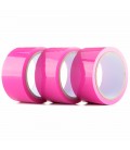 PACK COM 3 FITAS OUCH! BONDAGE TAPE ROSA