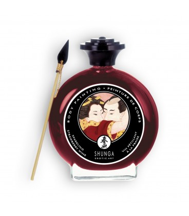 SHUNGA SPARKLING STRAWBERRY WINE BODY PAINTING 100ML