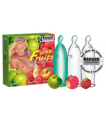SEXY FRUITS CONDOMS 24 UNITS