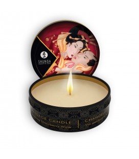 SHUNGA SPARKLING STRAWBERRY WINE MASSAGE CANDLE 30ML