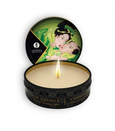 SHUNGA GREEN TEA MASSAGE CANDLE 30ML