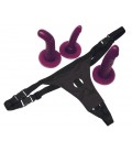 STRAP-ON COM 3 DILDOS BAD KITTY