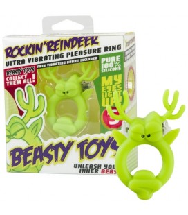 VIBRATING RING WITH LIGHT BEASTY TOYS ROCKIN’ REINDEER