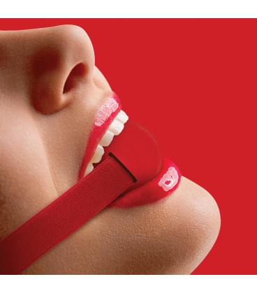 ELASTIC BALL GAG RED