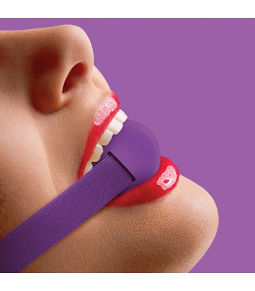 ELASTIC BALL GAG PURPLE